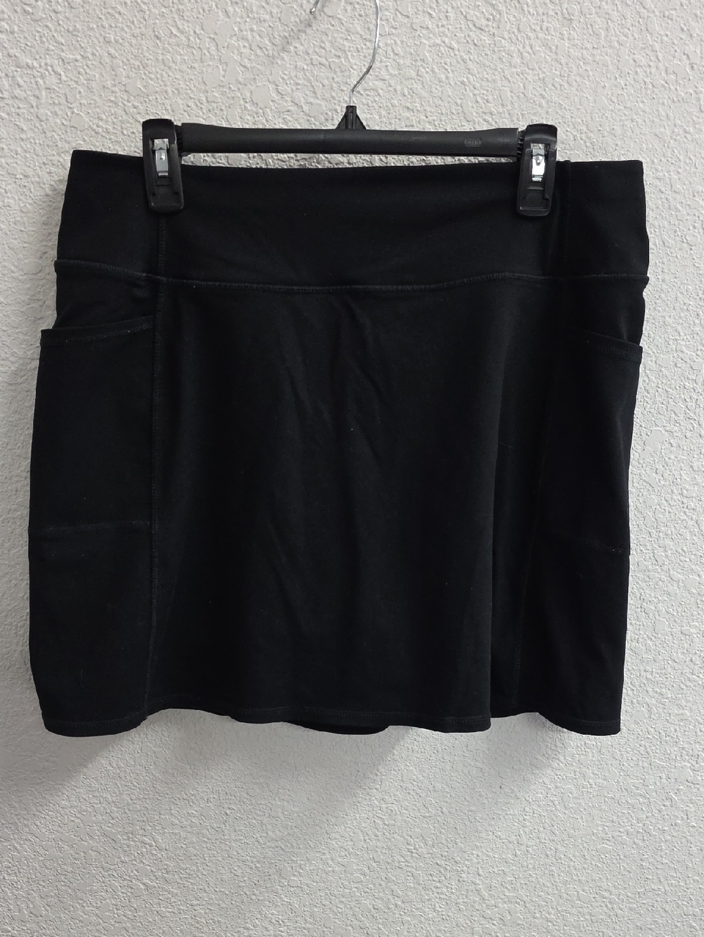 Skechers Skort Black Athletic Stretch Pockets Sporty Tennis Size XL